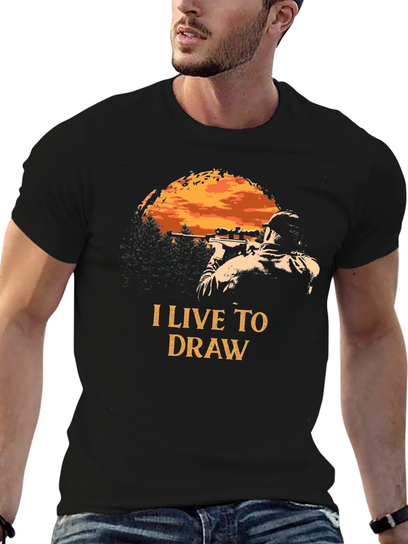I Live To Draw Graphic Tee