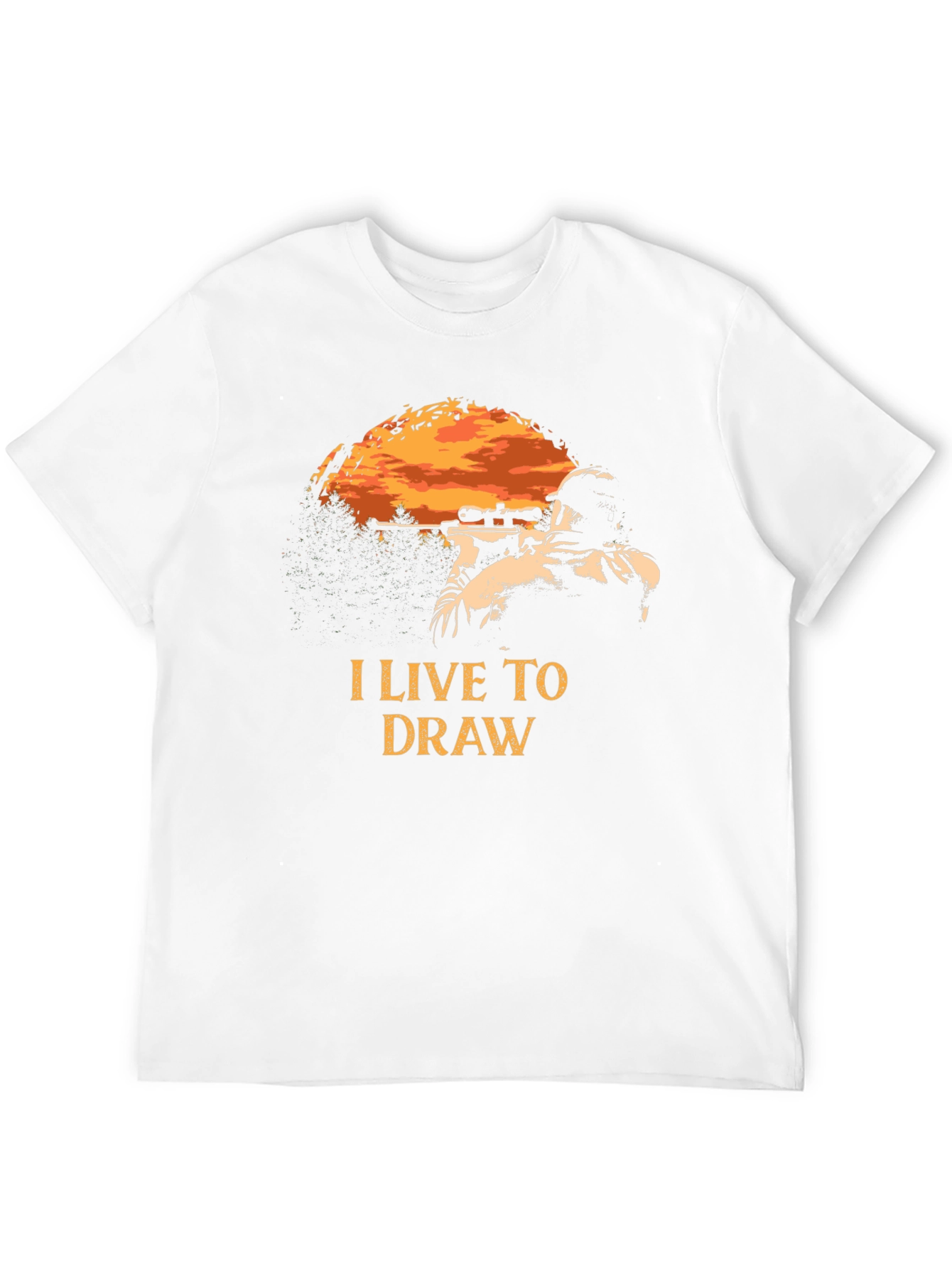 I Live To Draw Graphic Tee