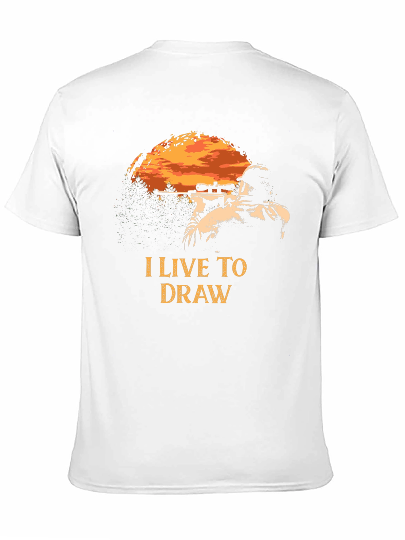 I Live To Draw Graphic Tee