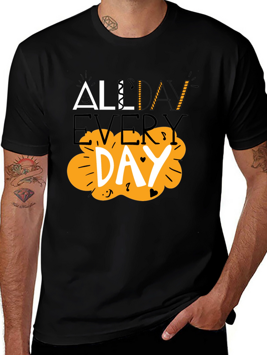 All Day Every Day Graphic Tee - Stylish Black T-Shirt
