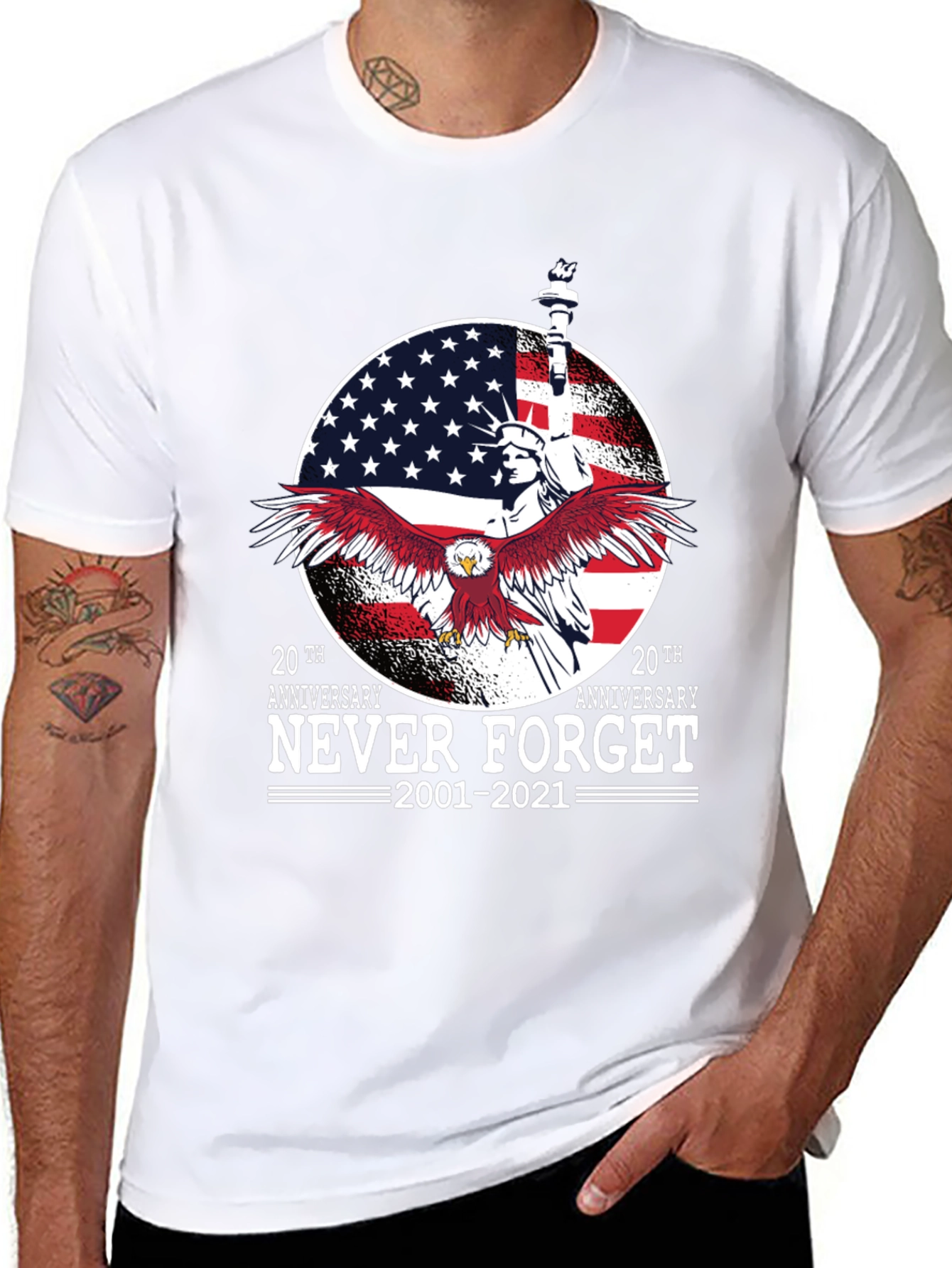 Never Forget 9/11 20th Anniversary T-Shirt