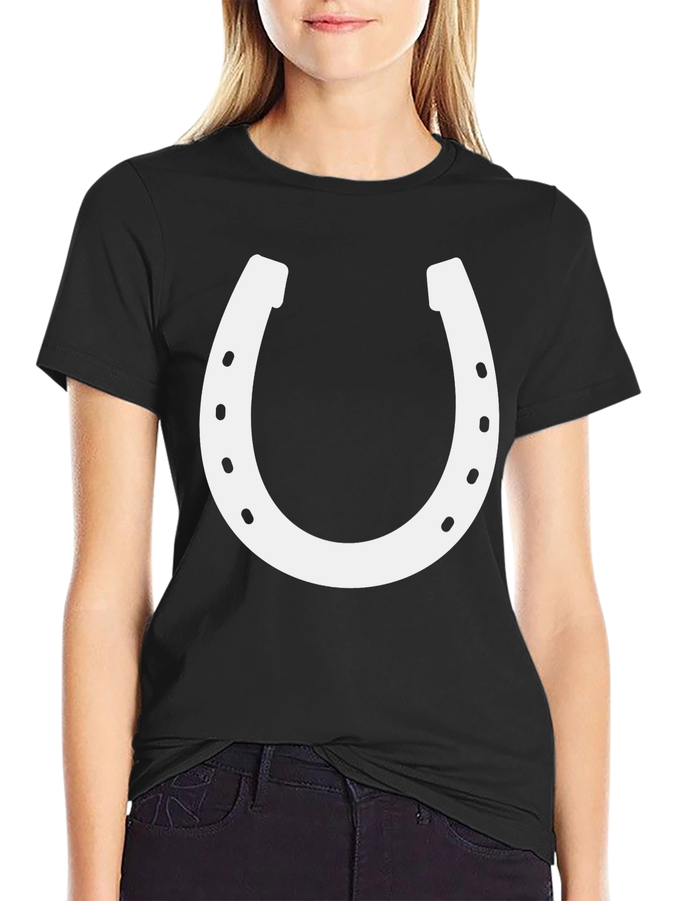 Lucky Horseshoe Graphic Tee - Unisex Cotton Blend