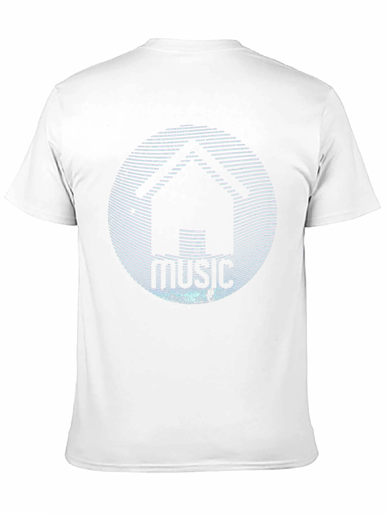 House Music Graphic T-Shirt - Black Crew Neck Tee