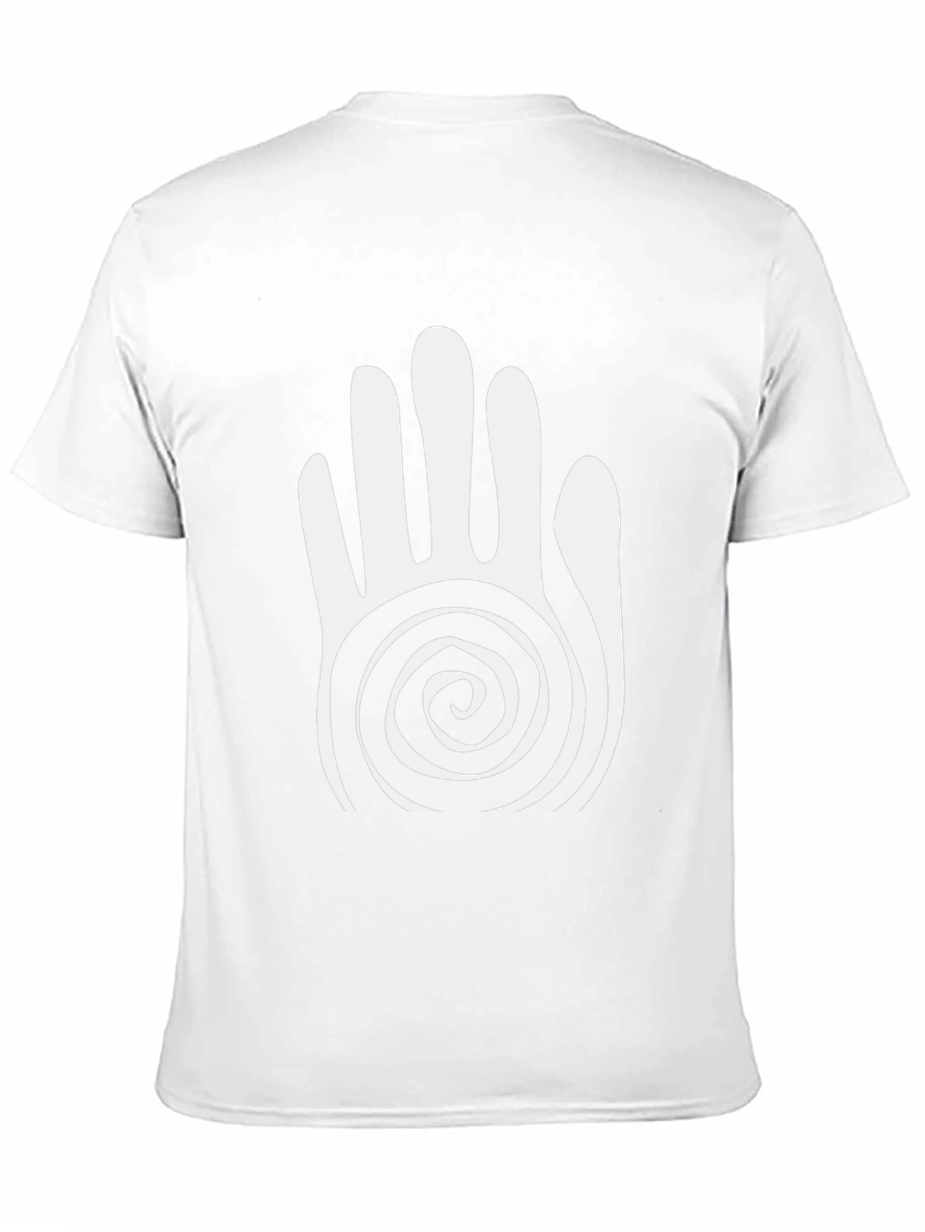 Spiral Hand Graphic Black T-Shirt