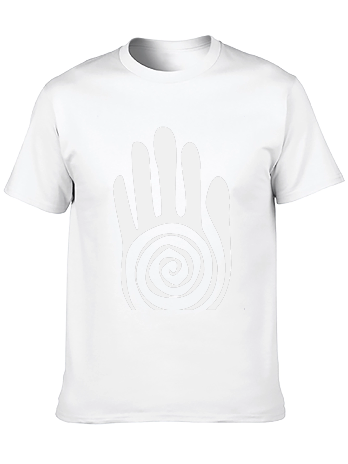 Spiral Hand Graphic Black T-Shirt