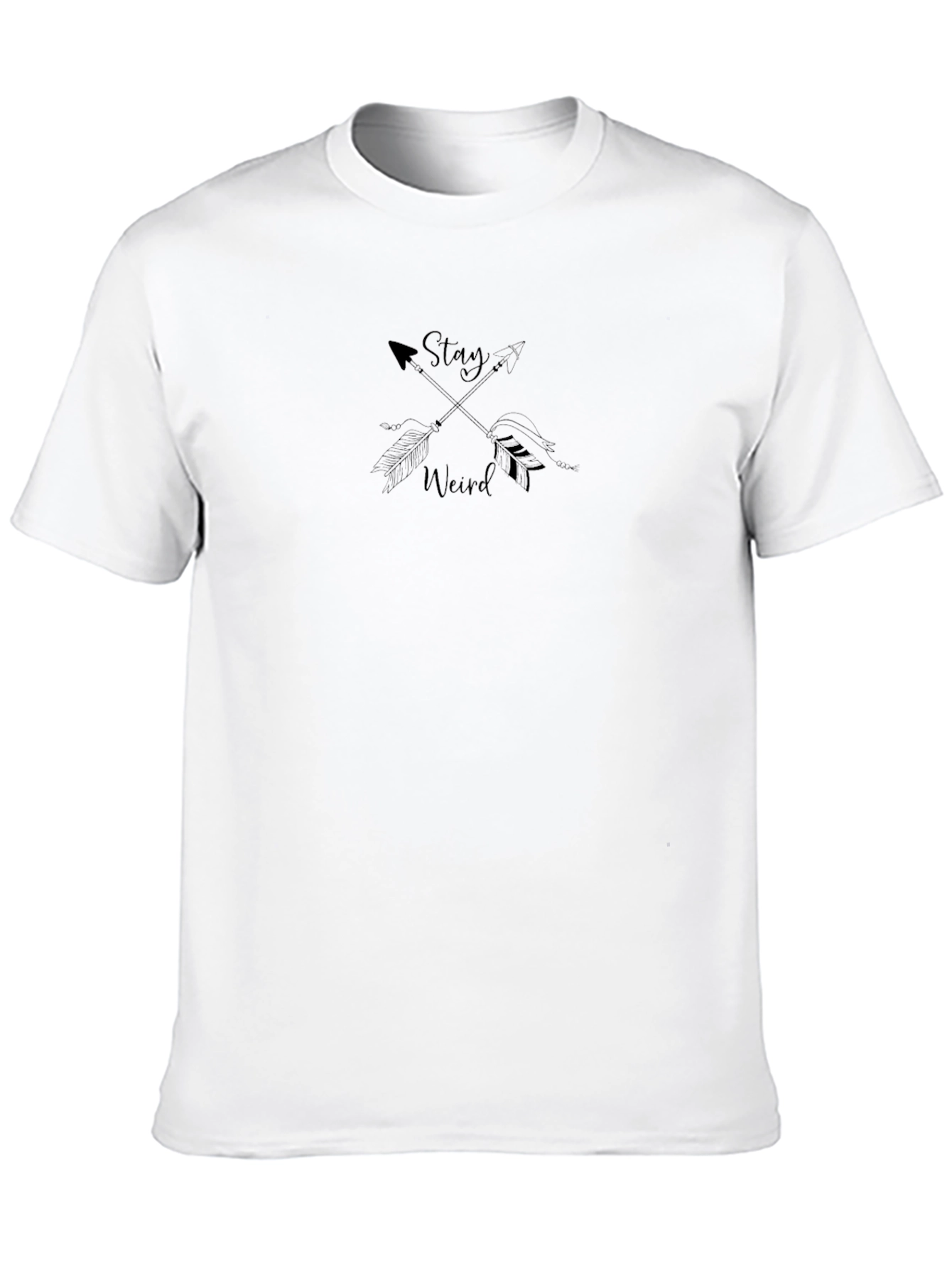Stay Weird Graphic T-Shirt - Black