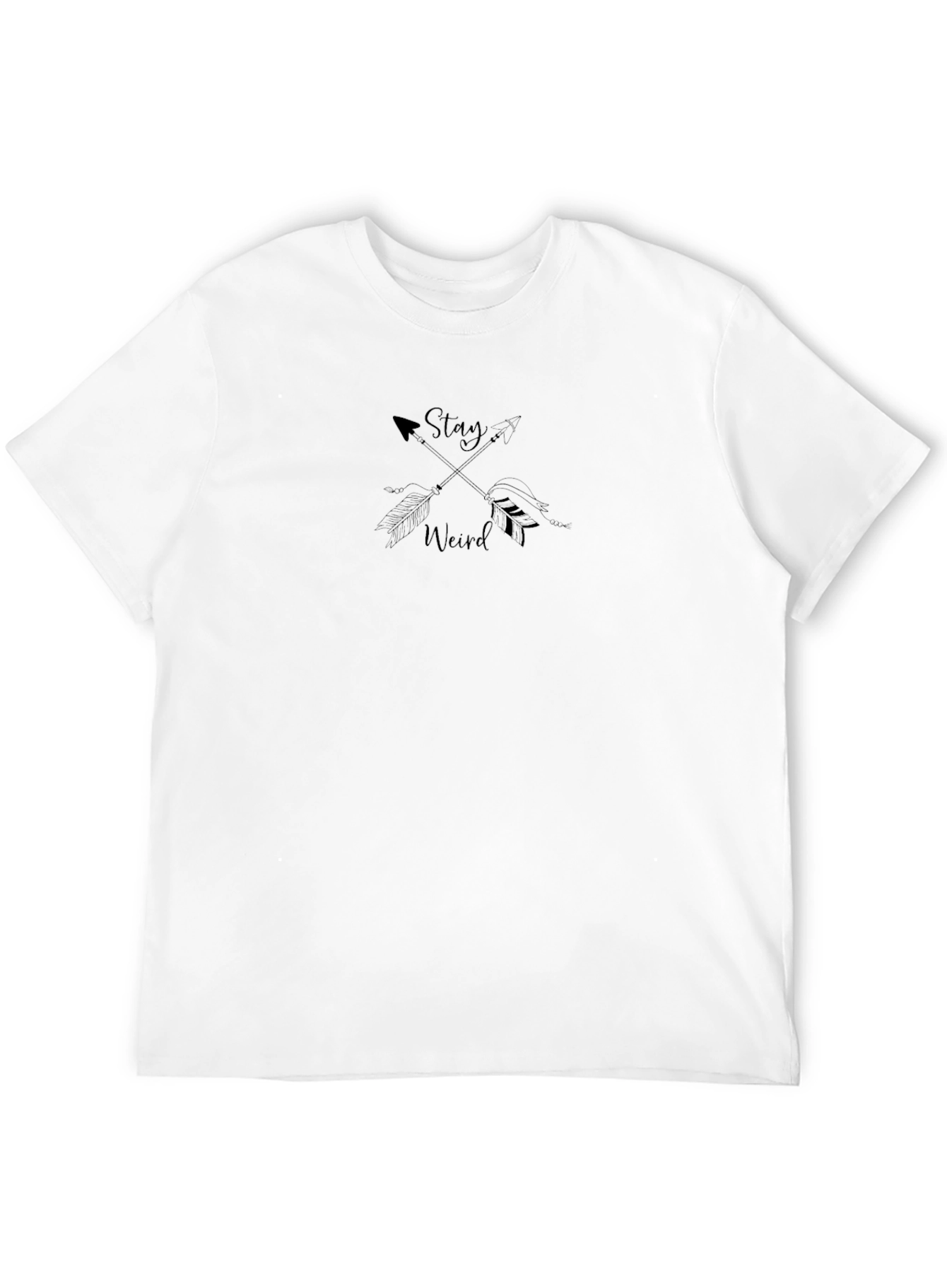 Stay Weird Graphic T-Shirt - Black