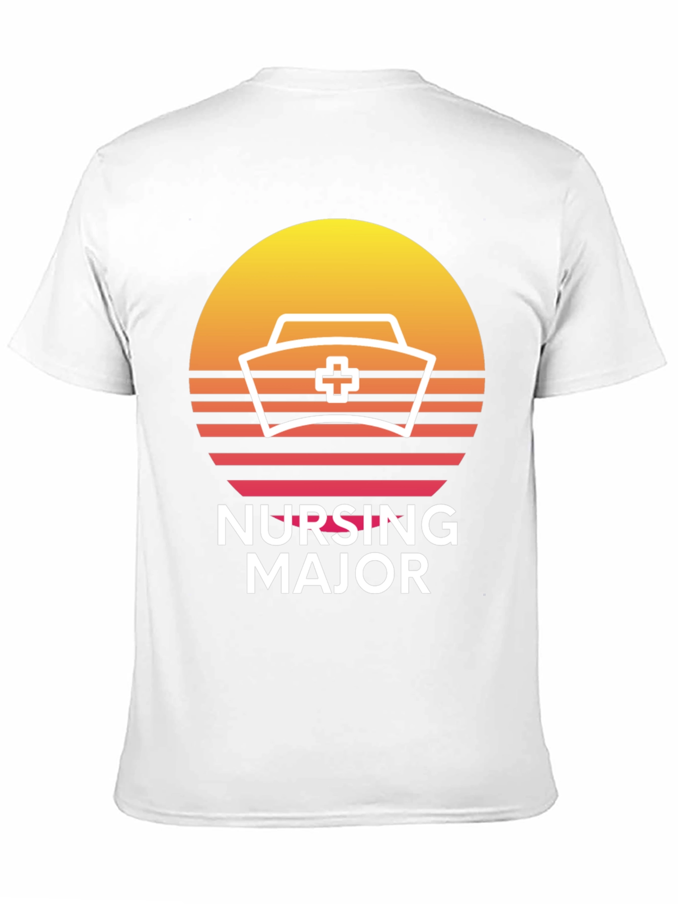 Nursing Major Retro Sunset T-Shirt