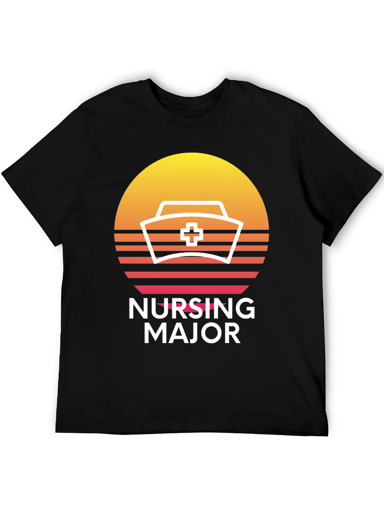 Nursing Major Retro Sunset T-Shirt