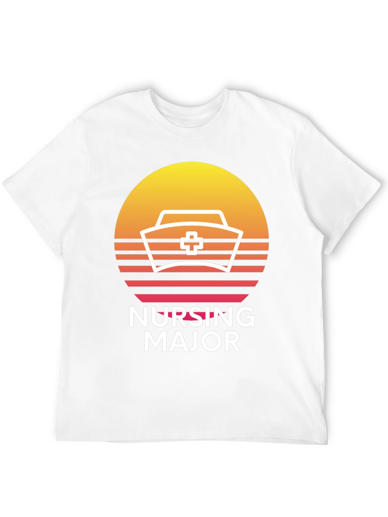 Nursing Major Retro Sunset T-Shirt
