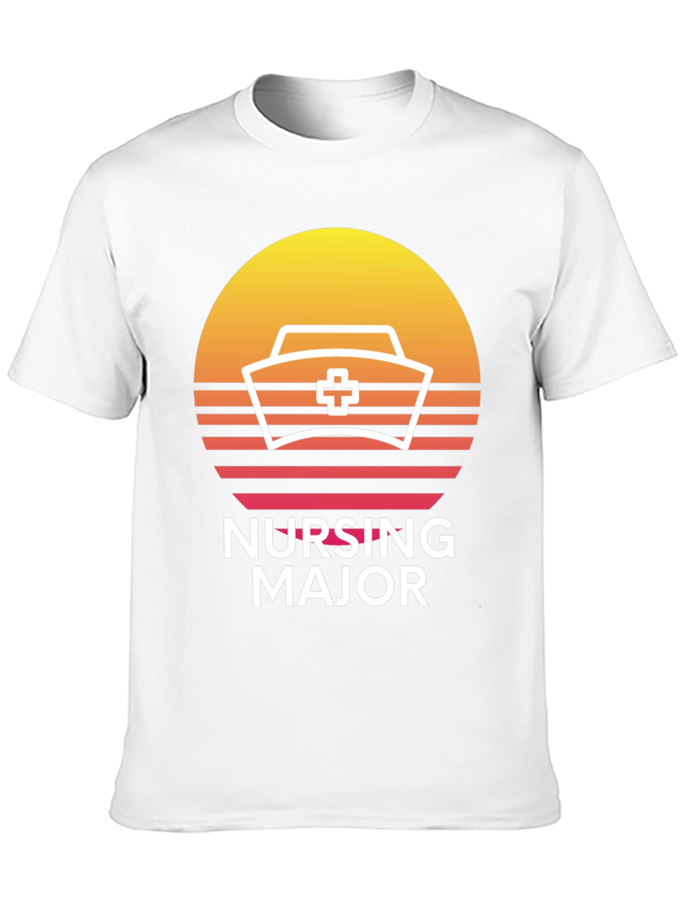Nursing Major Retro Sunset T-Shirt