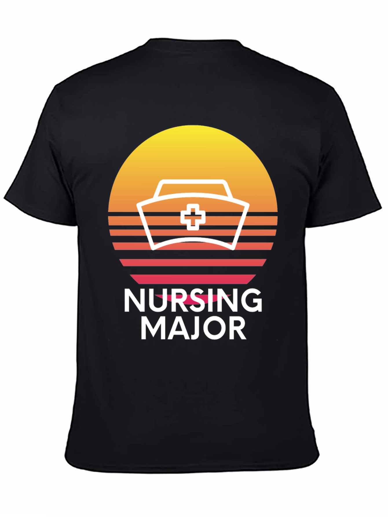 Nursing Major Retro Sunset T-Shirt