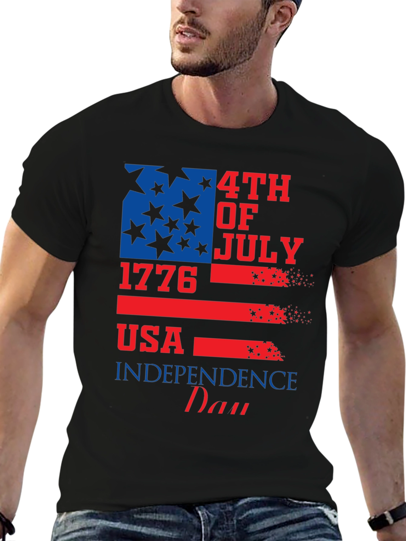 Patriotic USA Independence Day 4th of July Graphic Tee