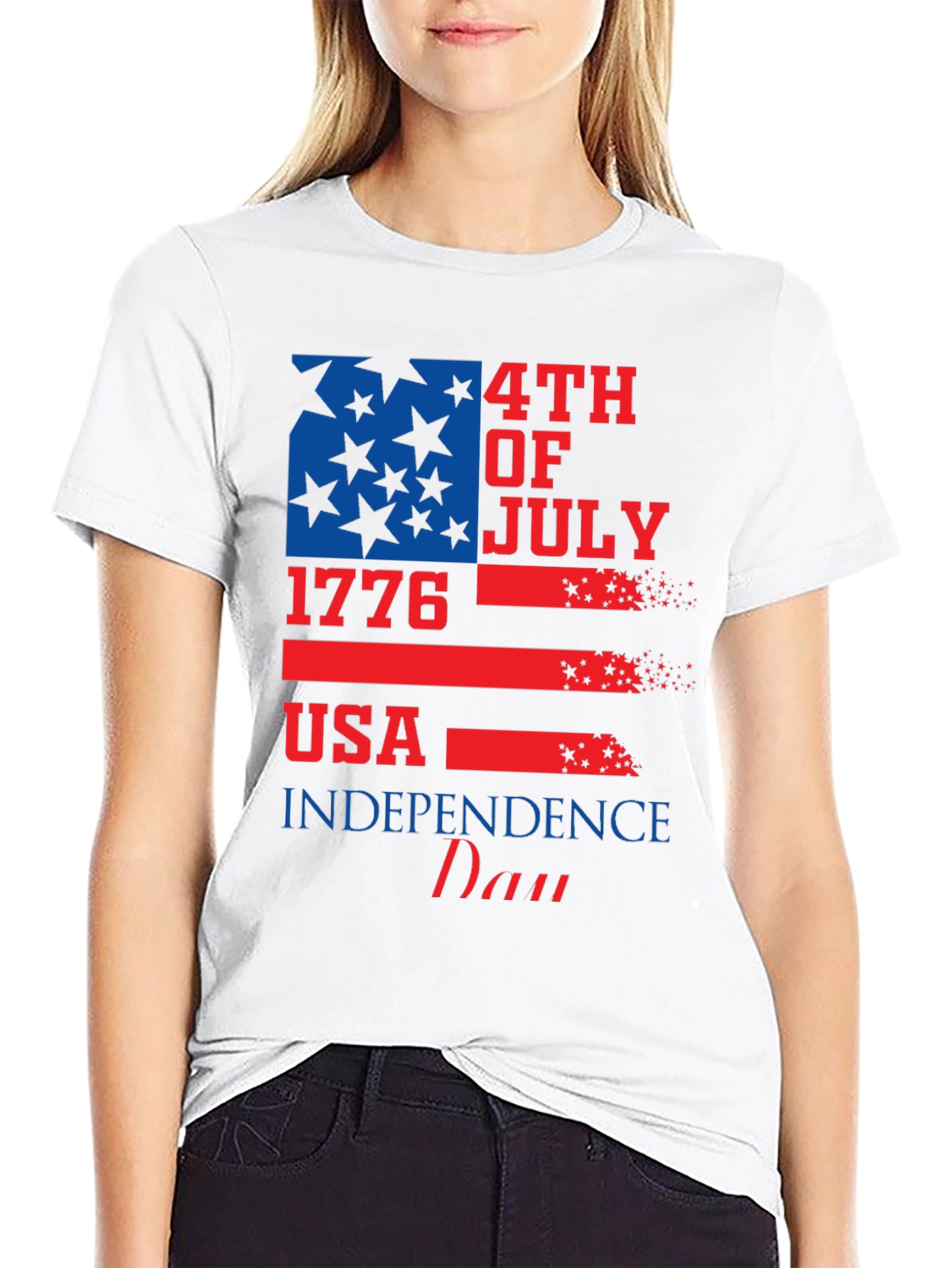 Patriotic USA Independence Day 4th of July Graphic Tee