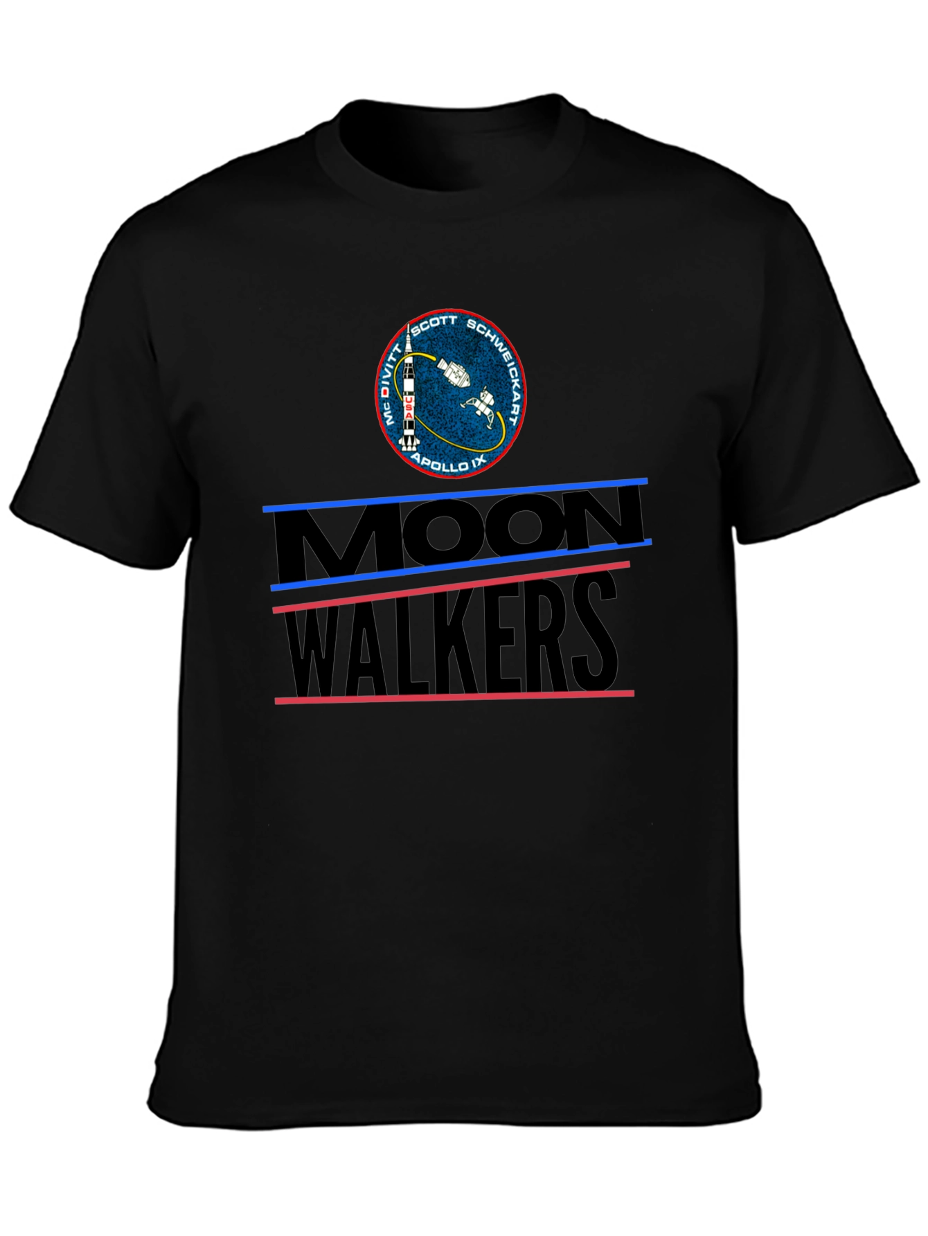 Moonwalkers Apollo IX Black Graphic Tee