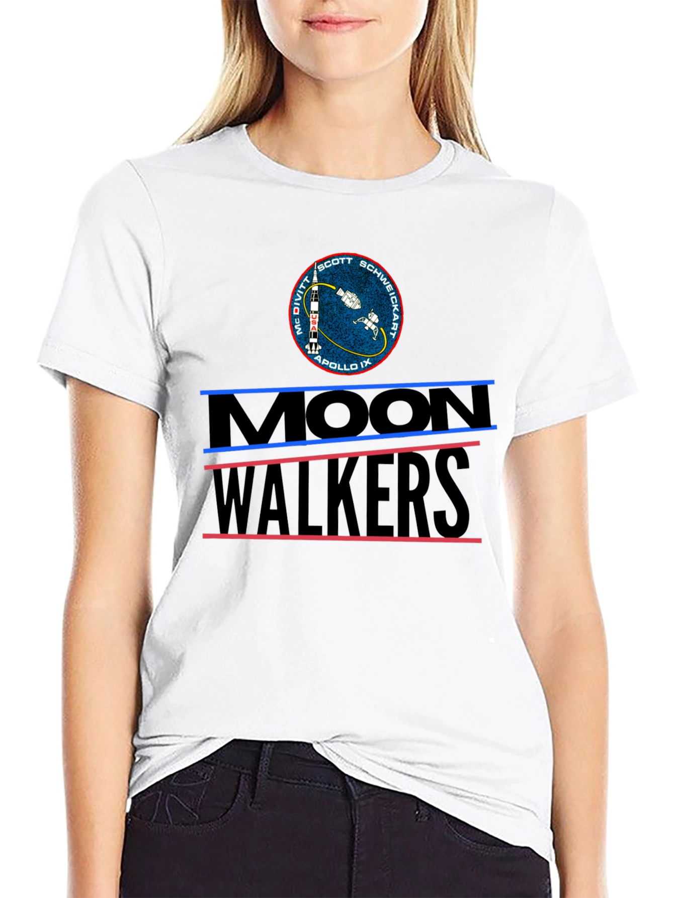 Moonwalkers Apollo IX Black Graphic Tee