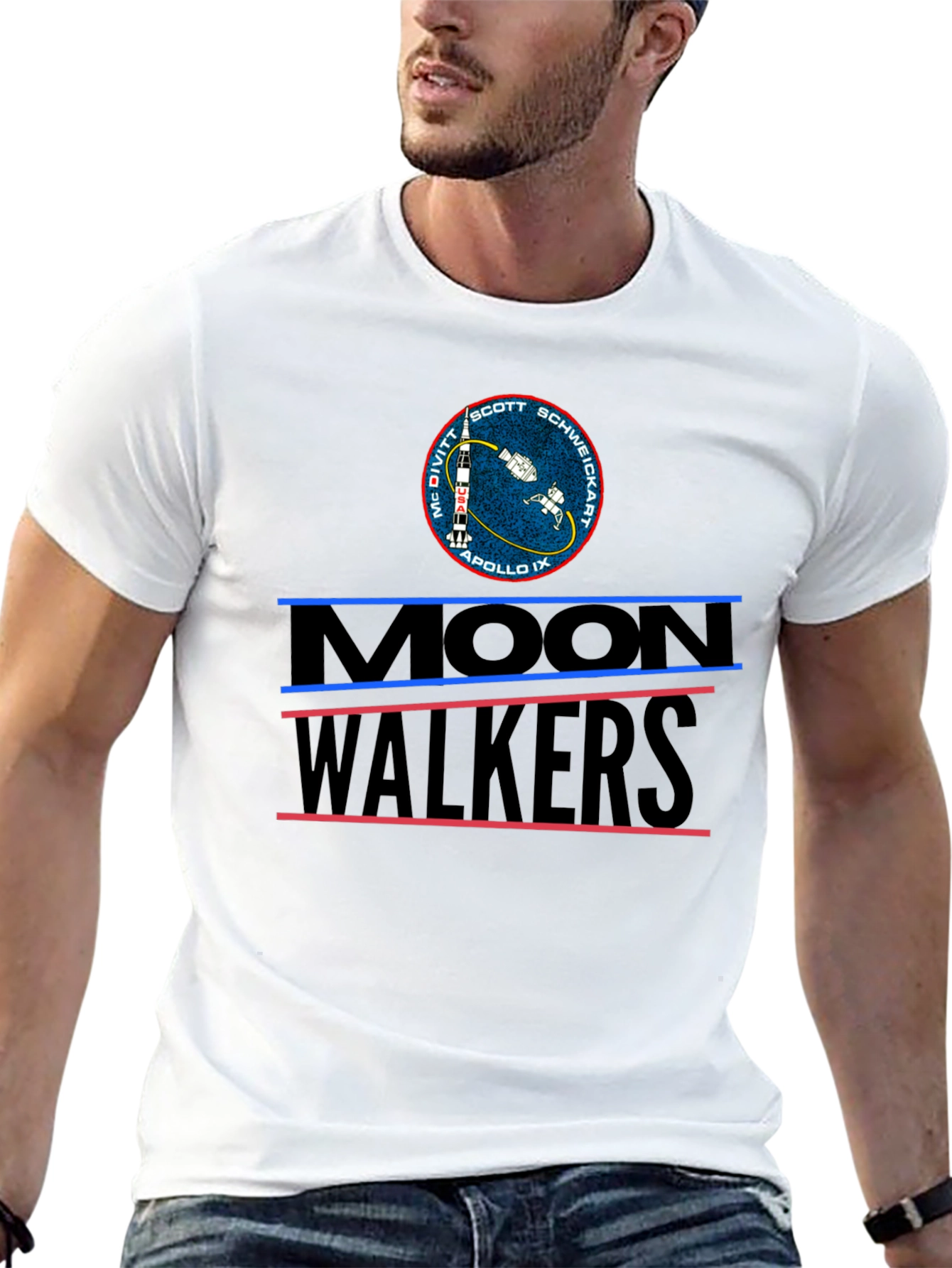 Moonwalkers Apollo IX Black Graphic Tee