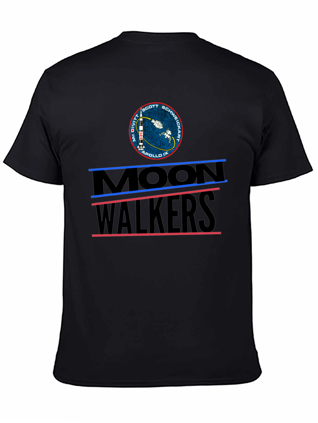 Moonwalkers Apollo IX Black Graphic Tee