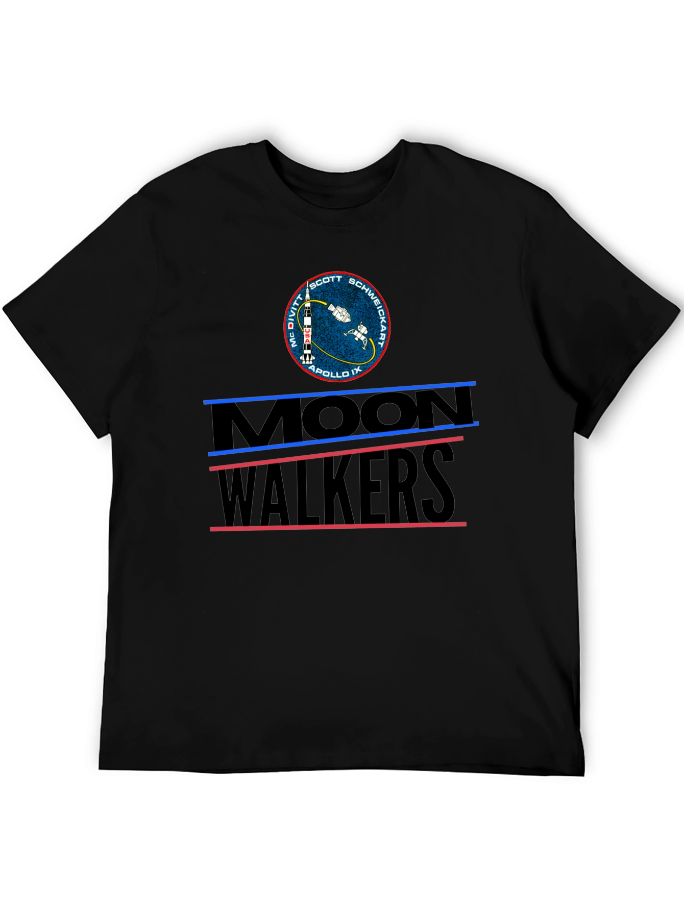 Moonwalkers Apollo IX Black Graphic Tee