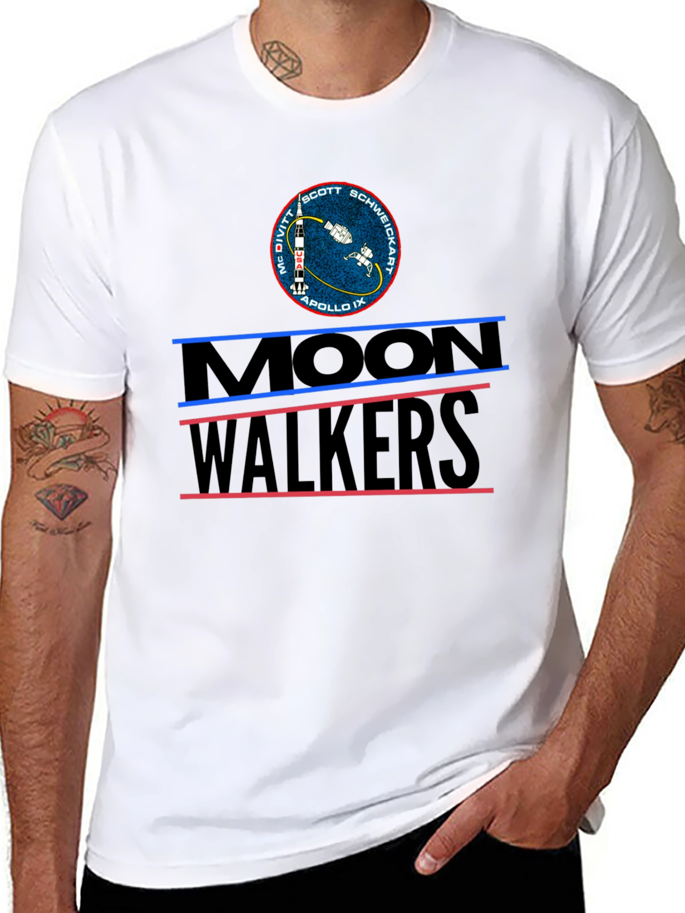 Moonwalkers Apollo IX Black Graphic Tee