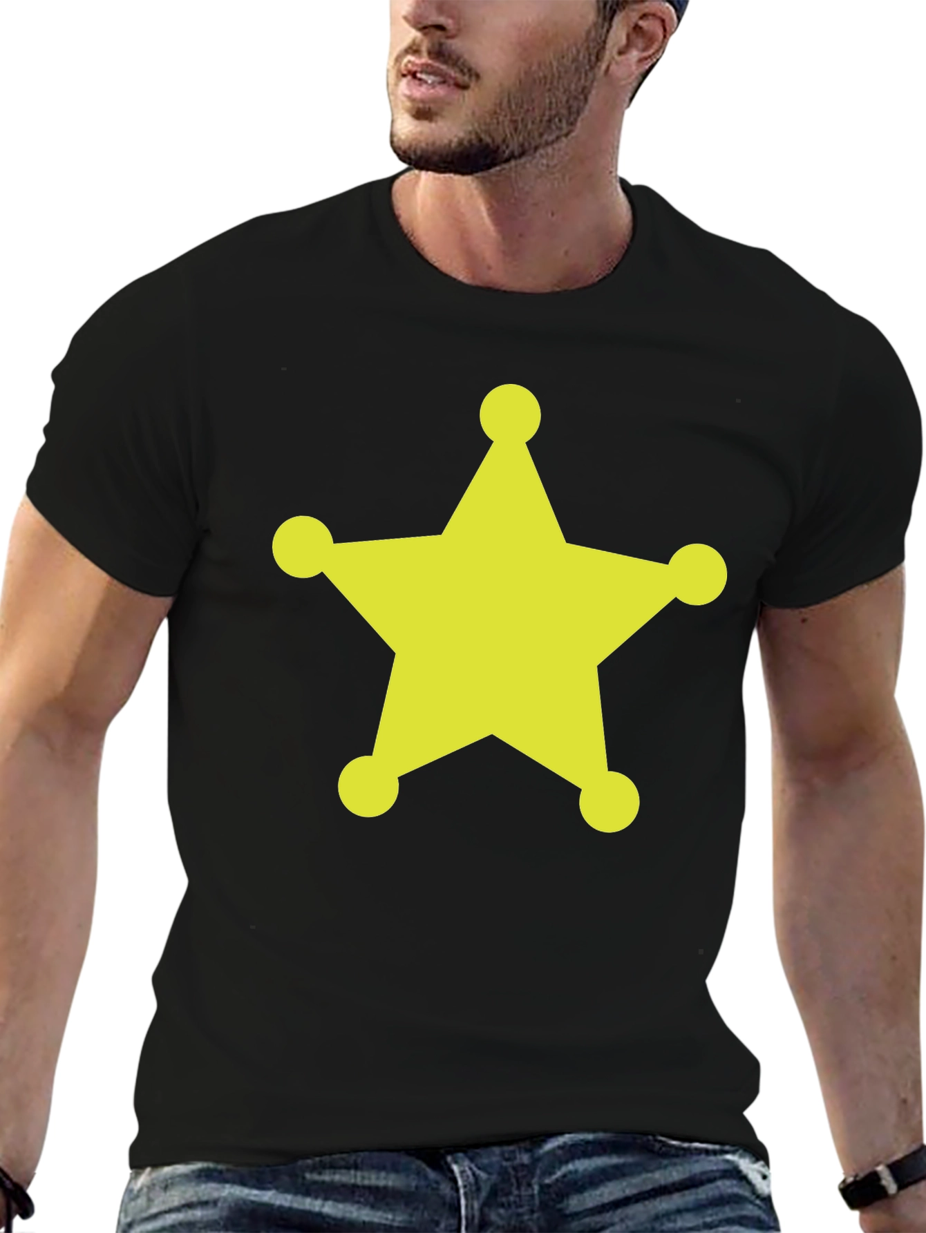 Sheriff Star Graphic Tee - Classic Western Style