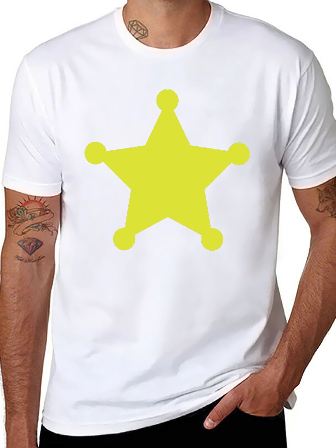 Sheriff Star Graphic Tee - Classic Western Style