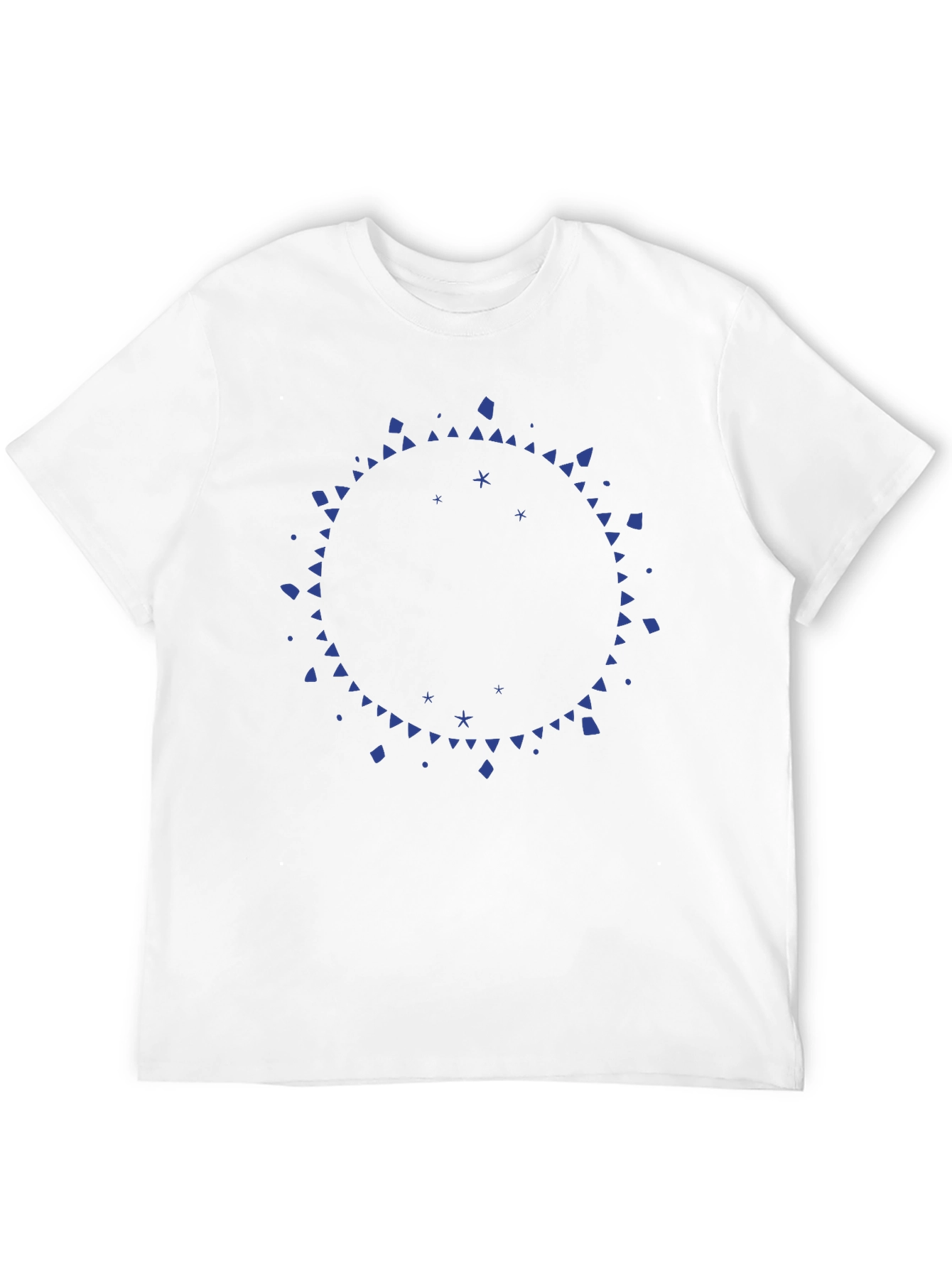 Abstract Circle Graphic Tee - Mens Black T-Shirt