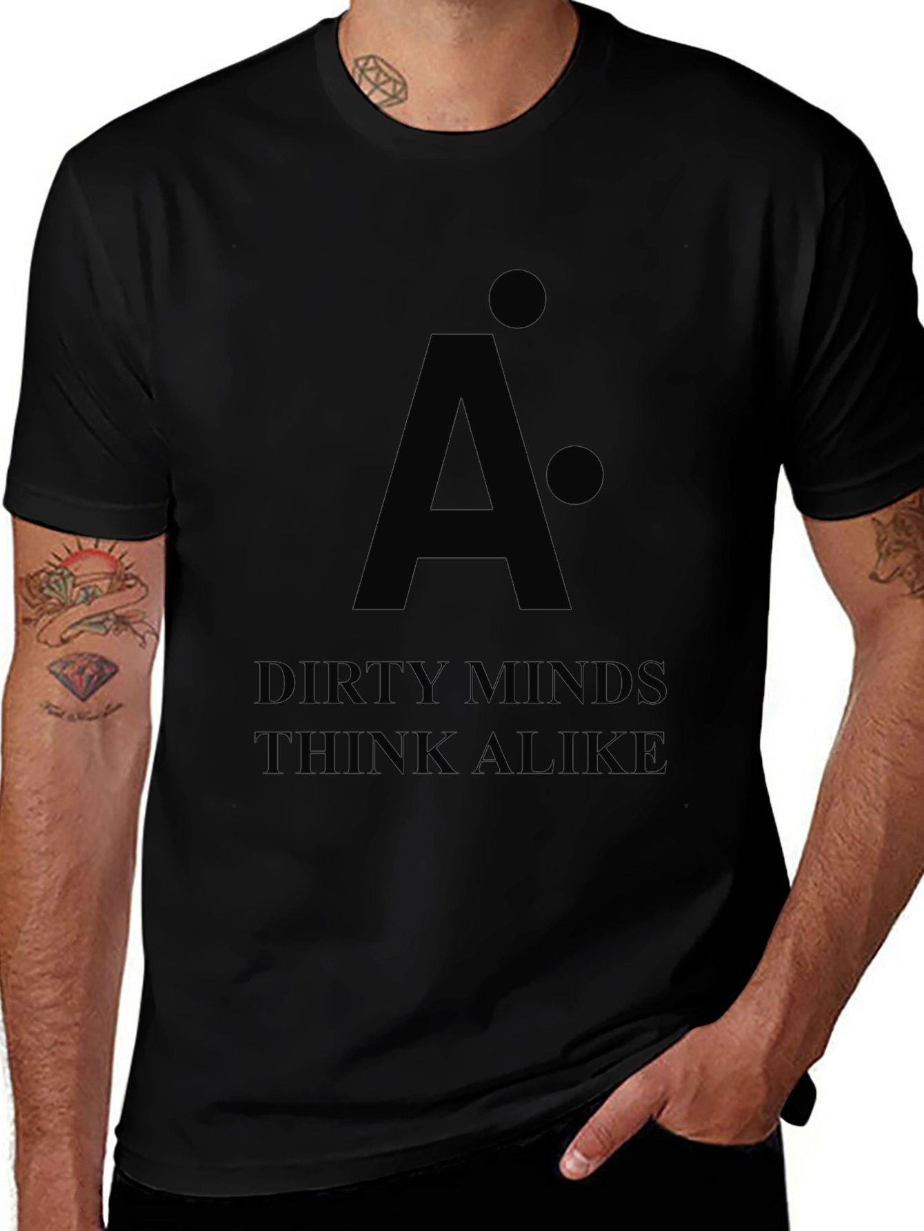 Dirty Minds Think Alike Black T-Shirt