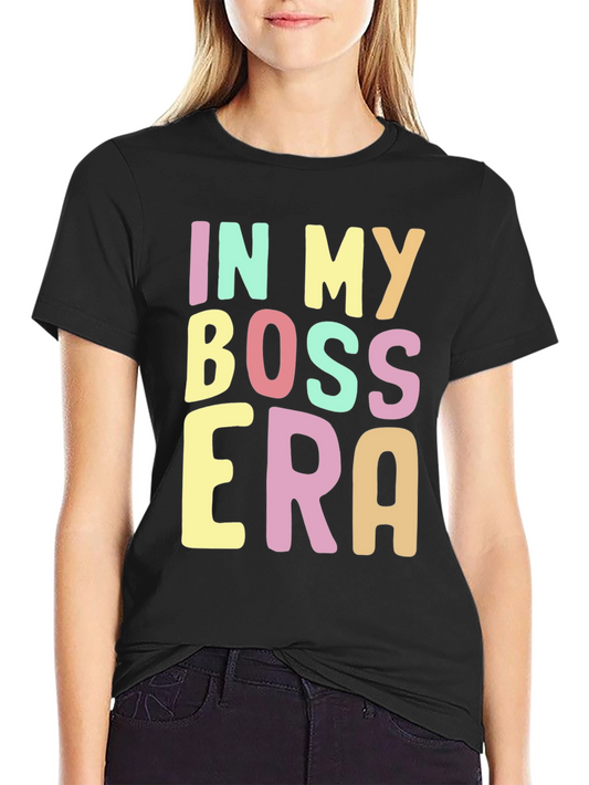 In My Boss Era Graphic Tee - Trendy Casual Shirt