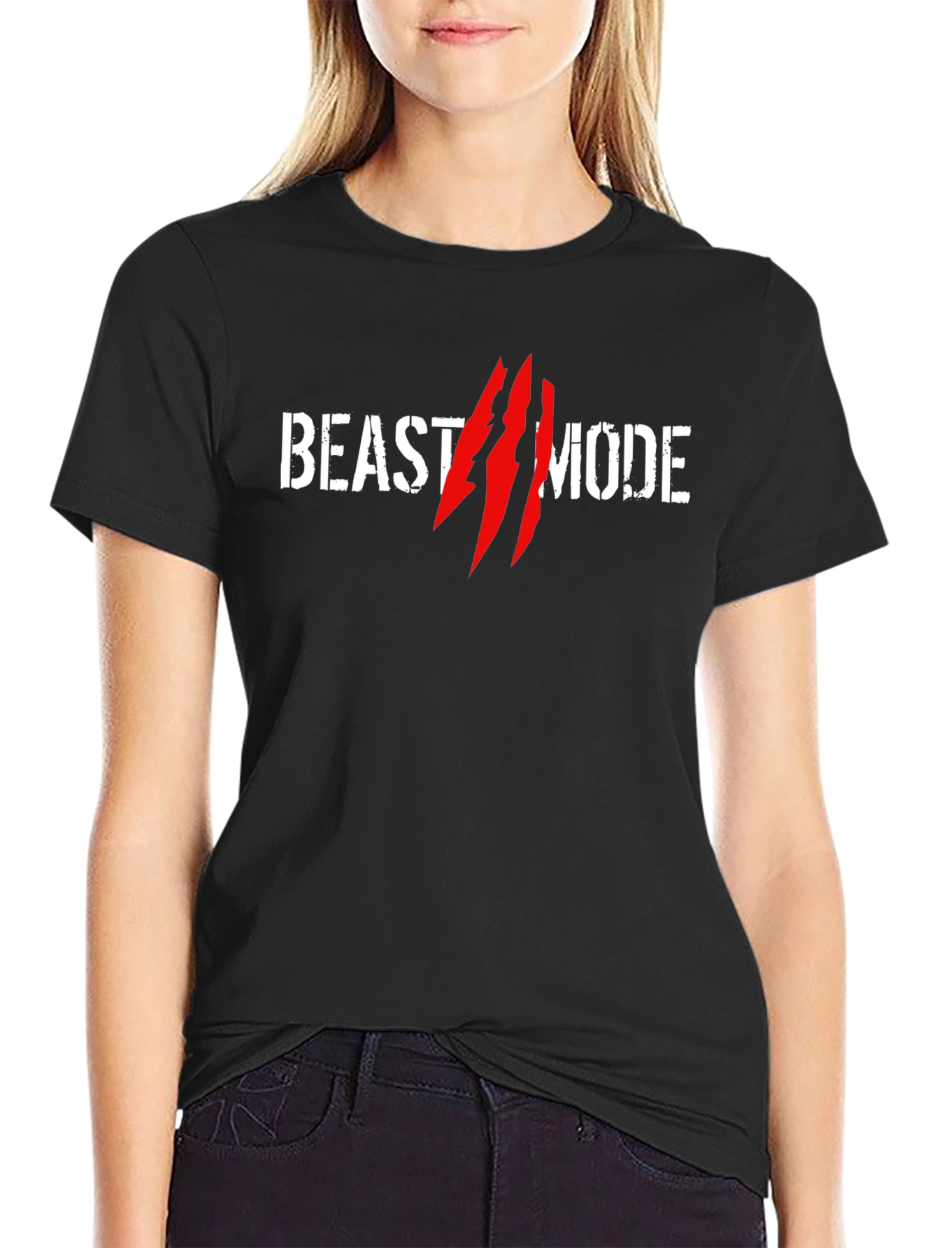 Beast Mode T-Shirt - Black Cotton Tee