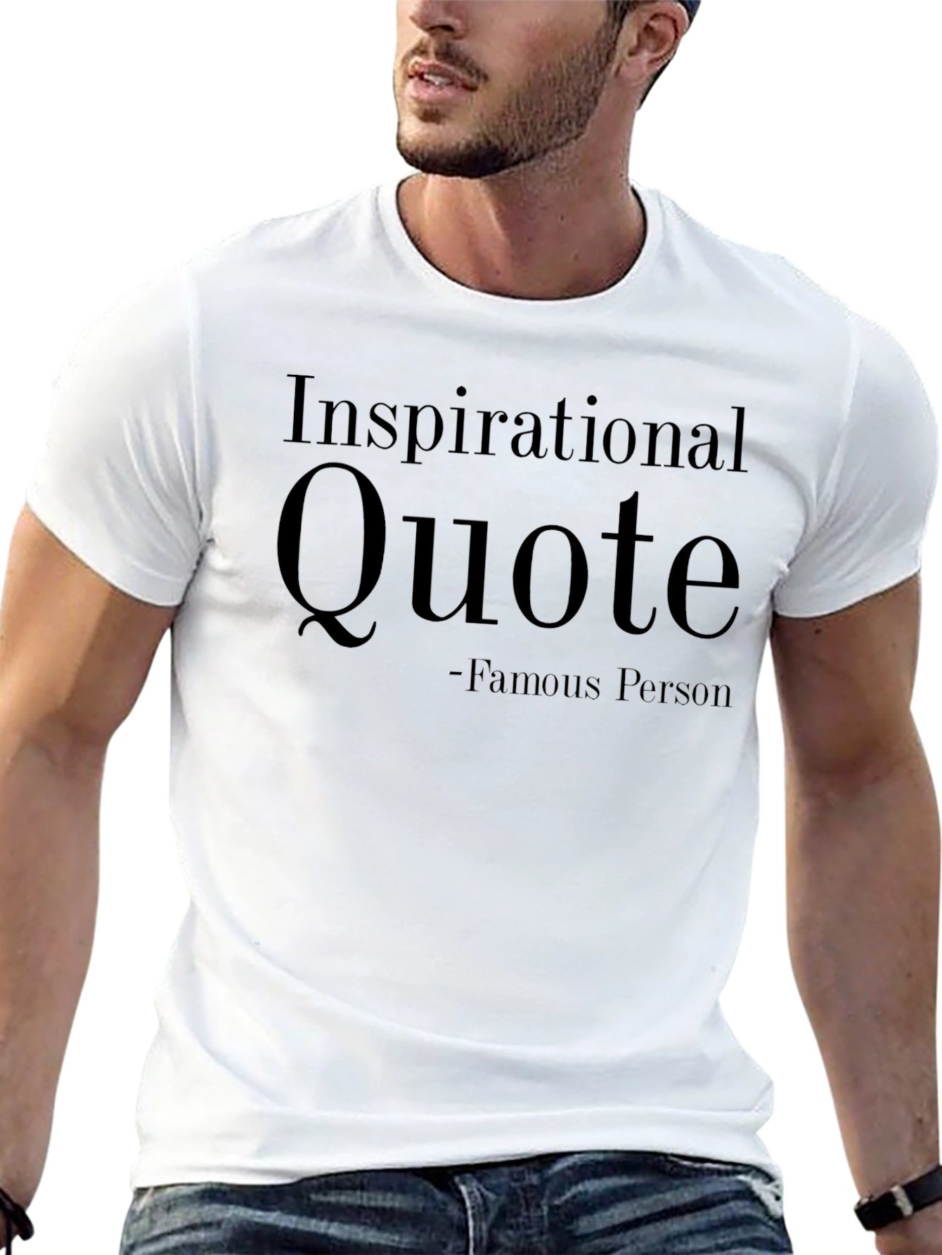 Inspirational Quote Graphic T-Shirt