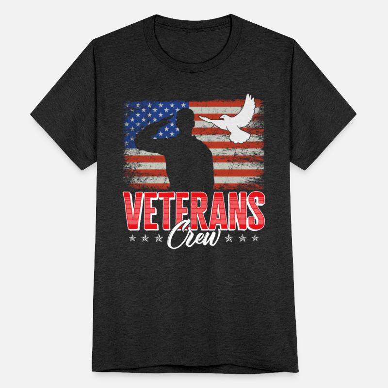 Veteran Shirt, Veterans Crew American Flag