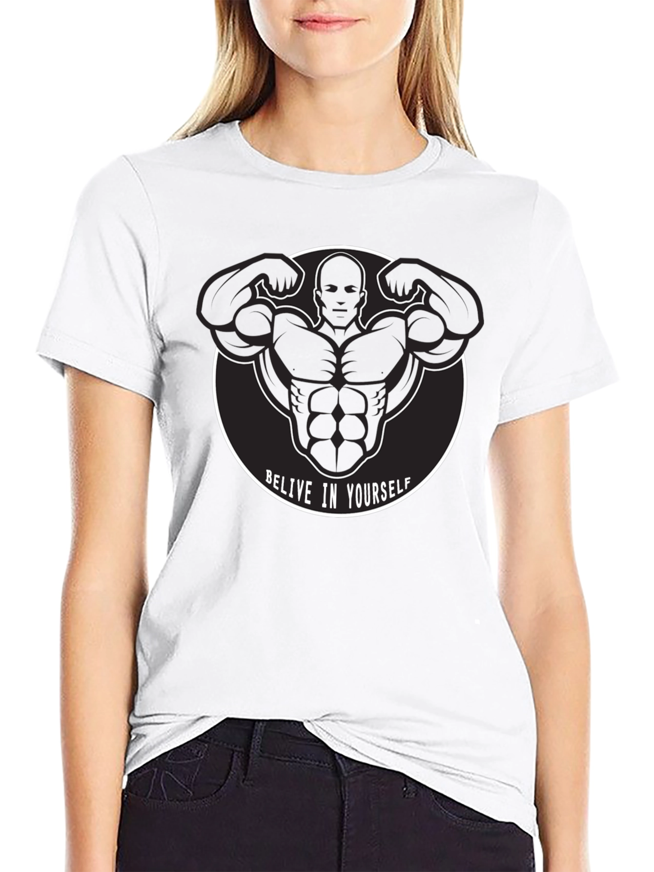 Believe In Yourself Graphic T-Shirt for Fitness Enthusiasts