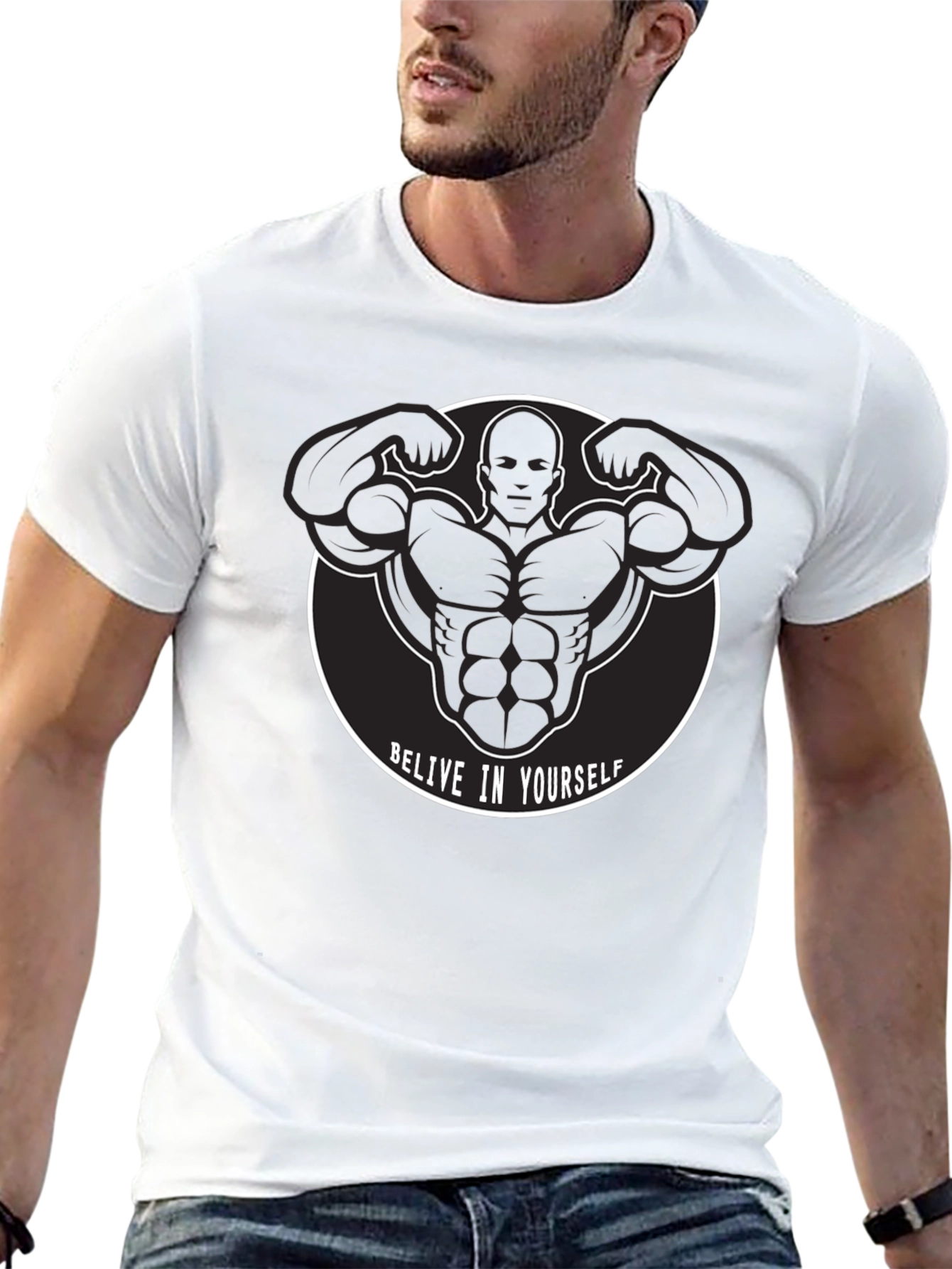 Believe In Yourself Graphic T-Shirt for Fitness Enthusiasts