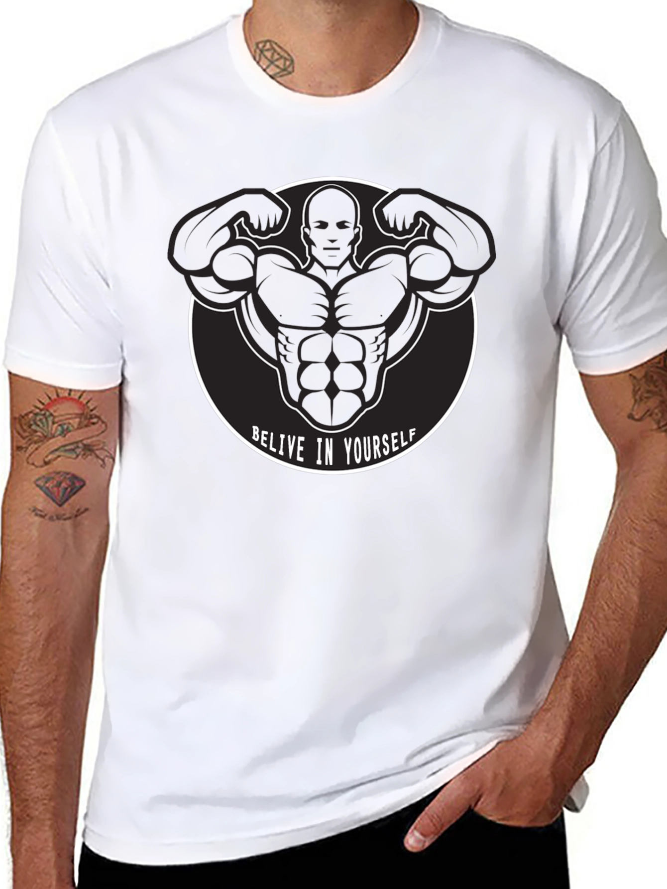 Believe In Yourself Graphic T-Shirt for Fitness Enthusiasts