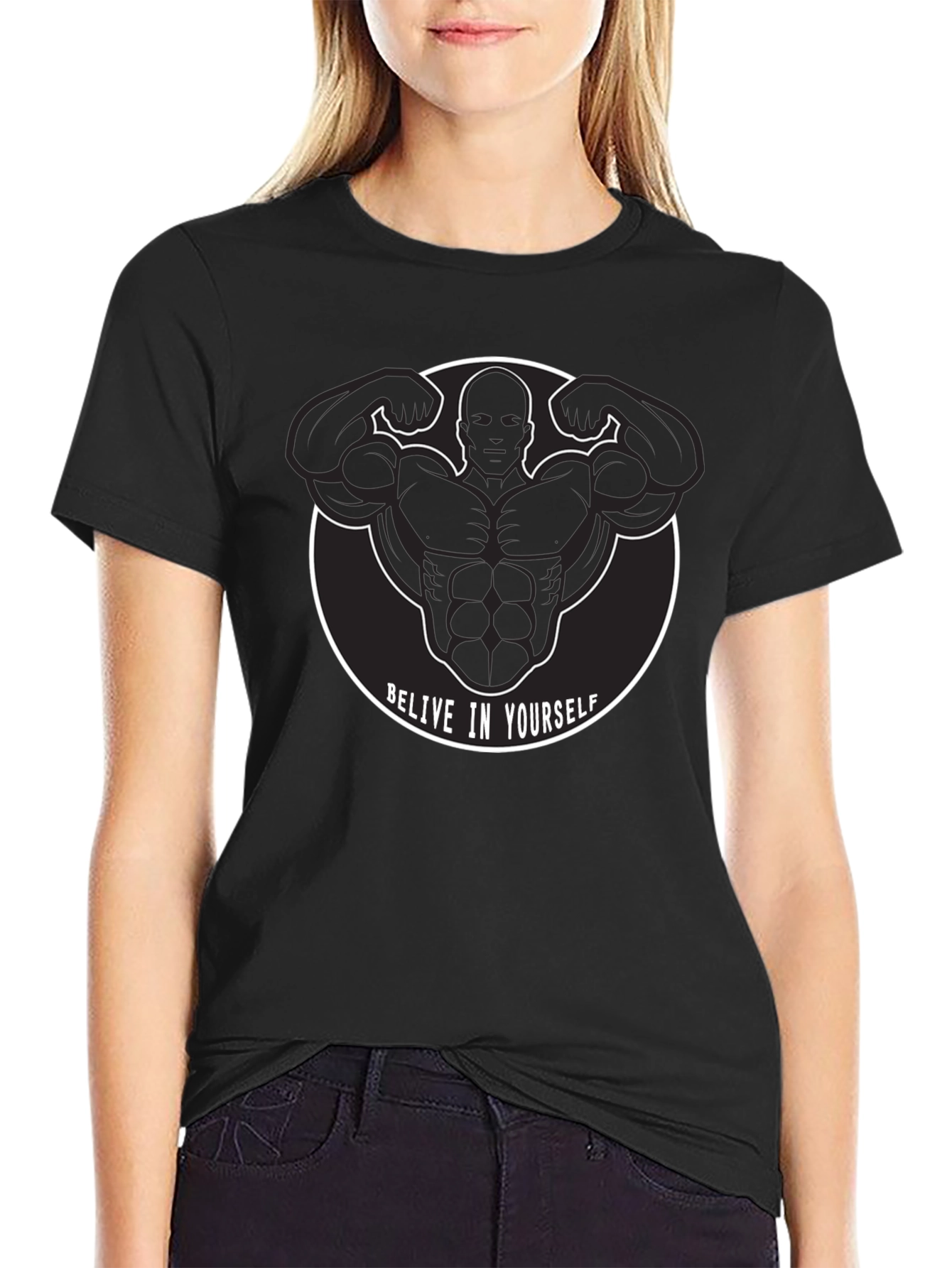 Believe In Yourself Graphic T-Shirt for Fitness Enthusiasts