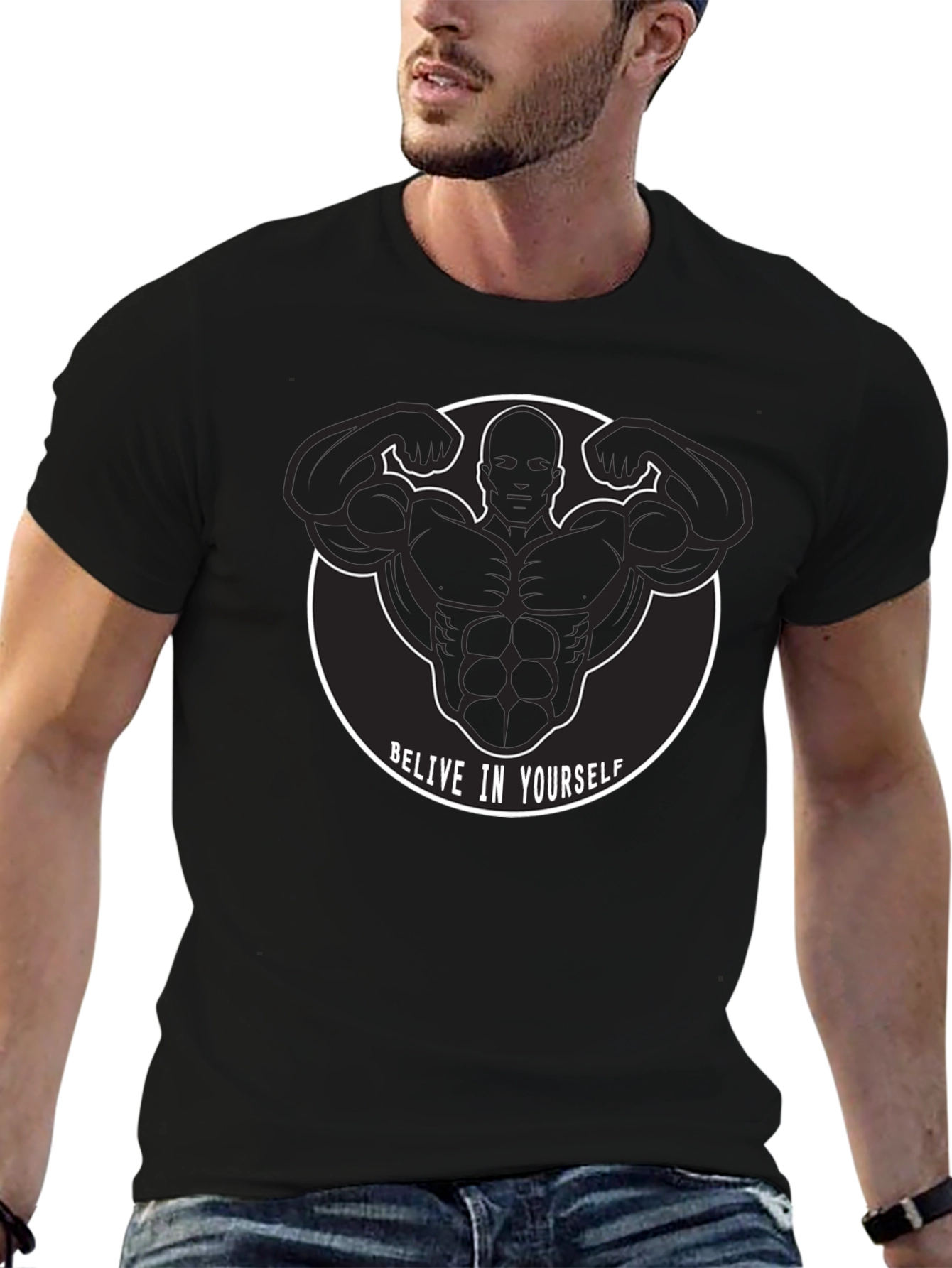 Believe In Yourself Graphic T-Shirt for Fitness Enthusiasts