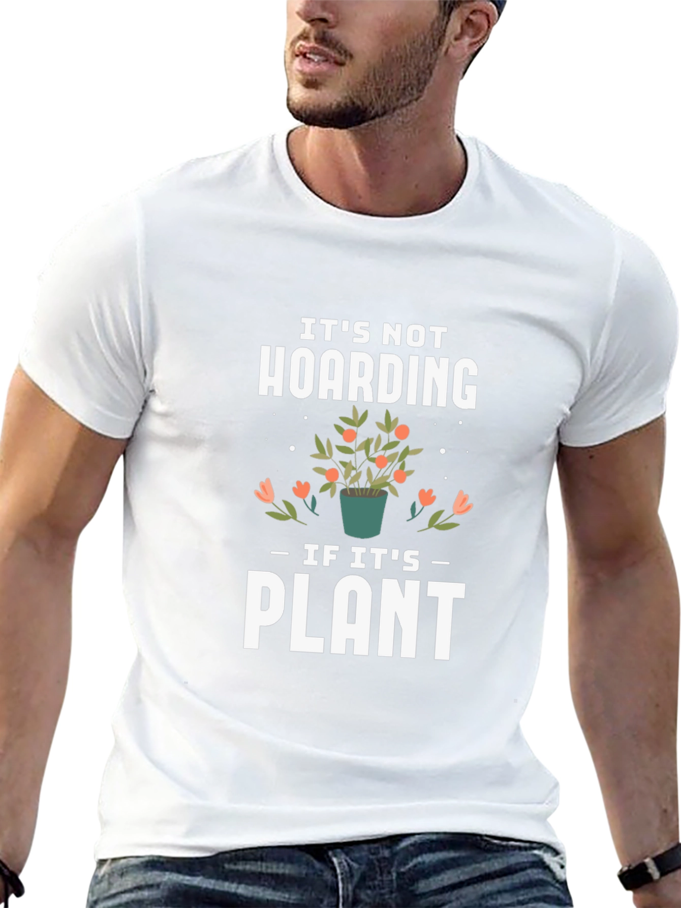 Its Not Hoarding If Its Plants Black T-Shirt