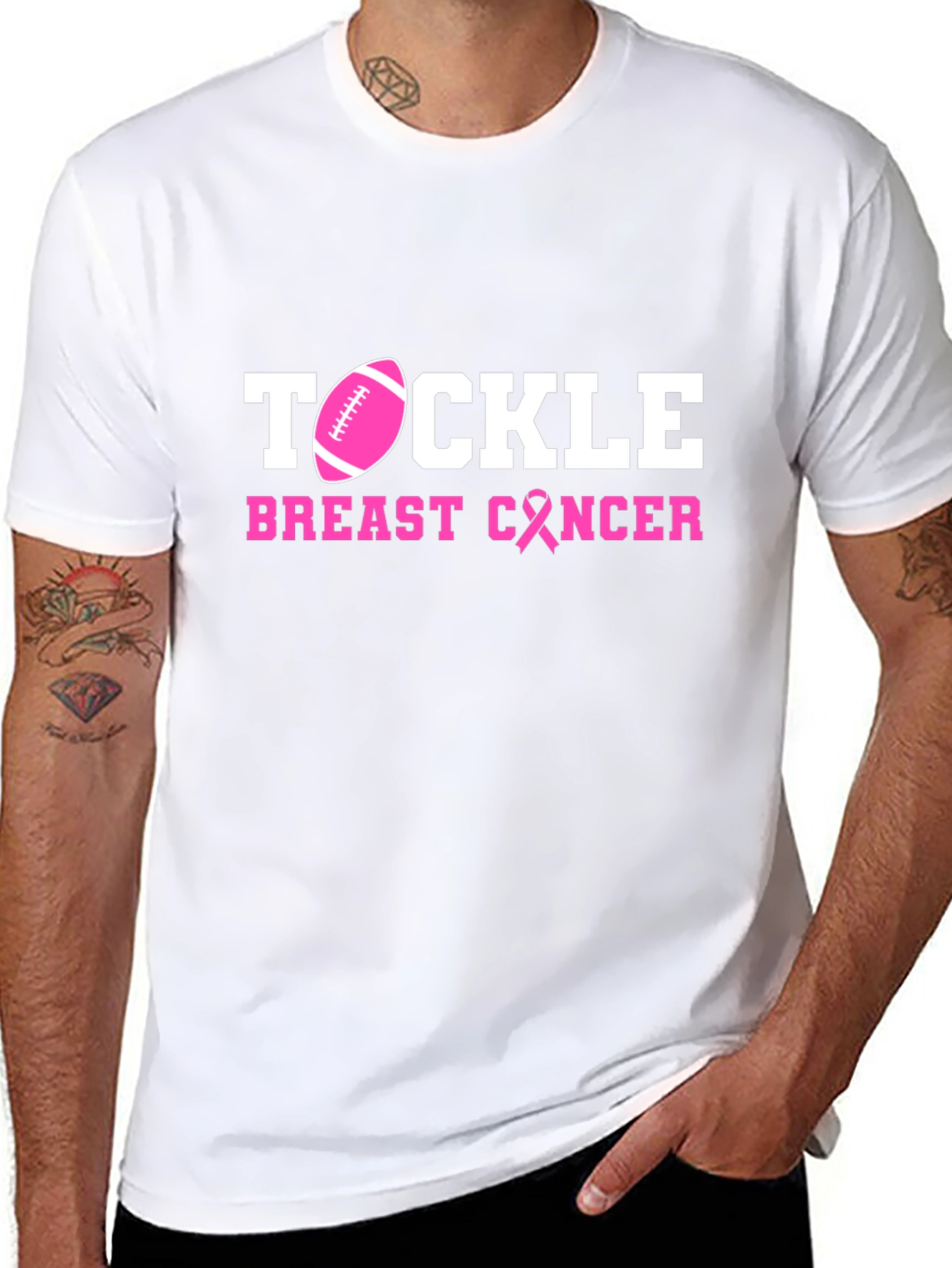 Tackle Breast Cancer Awareness T-Shirt