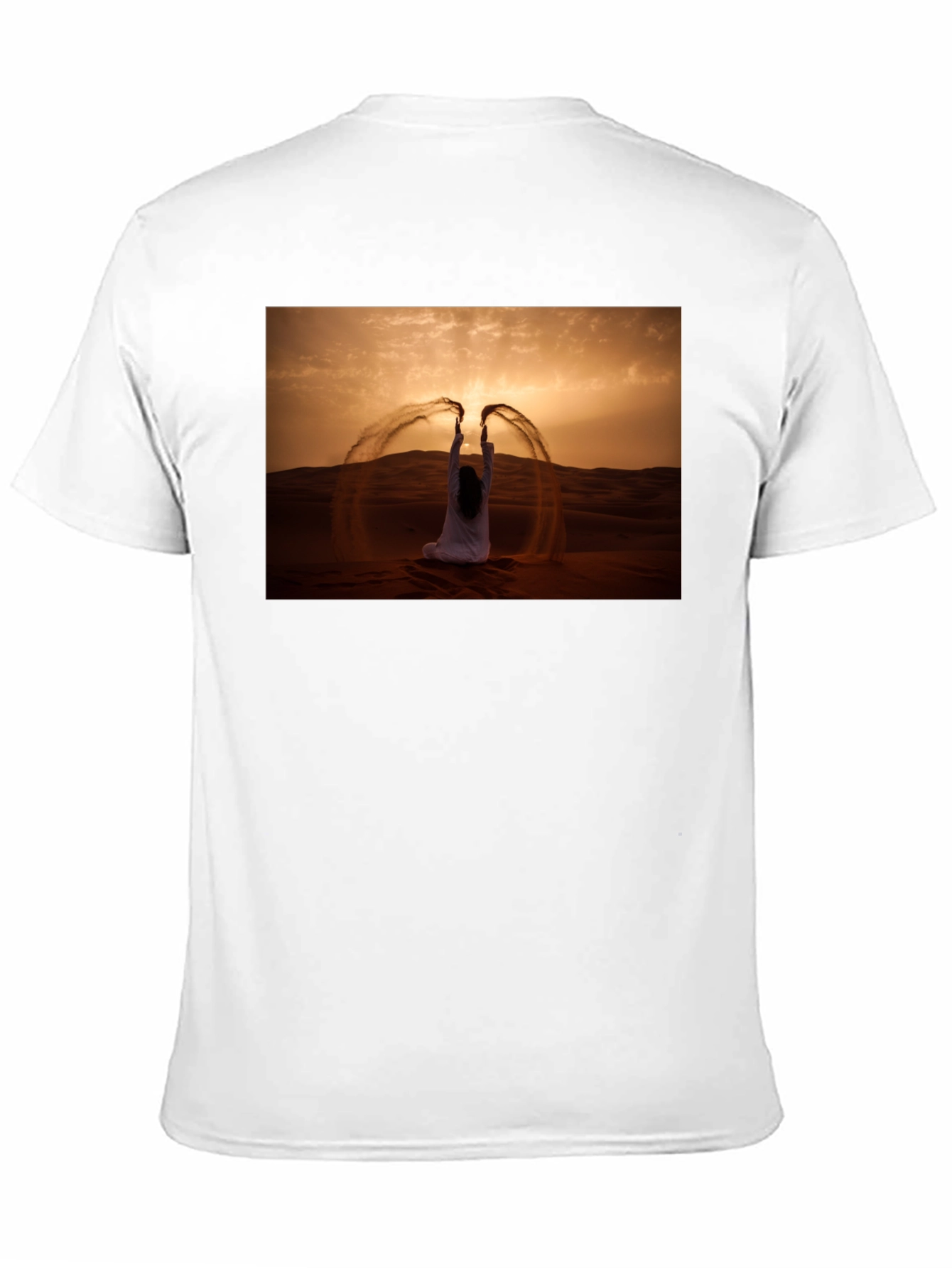 Desert Sand Art Black T-Shirt