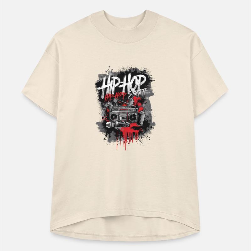 Vintage Hip Hop Rapper-Inspired Graffiti Art