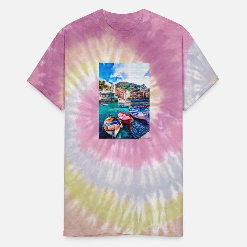 Vintage San Gimignano Siena Painting Cinque Terra