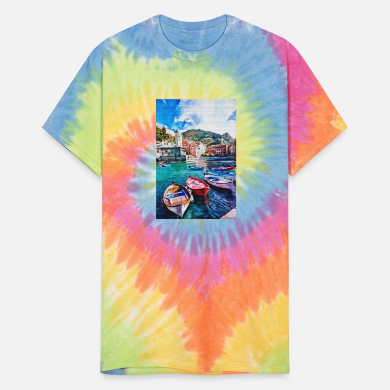 Vintage San Gimignano Siena Painting Cinque Terra