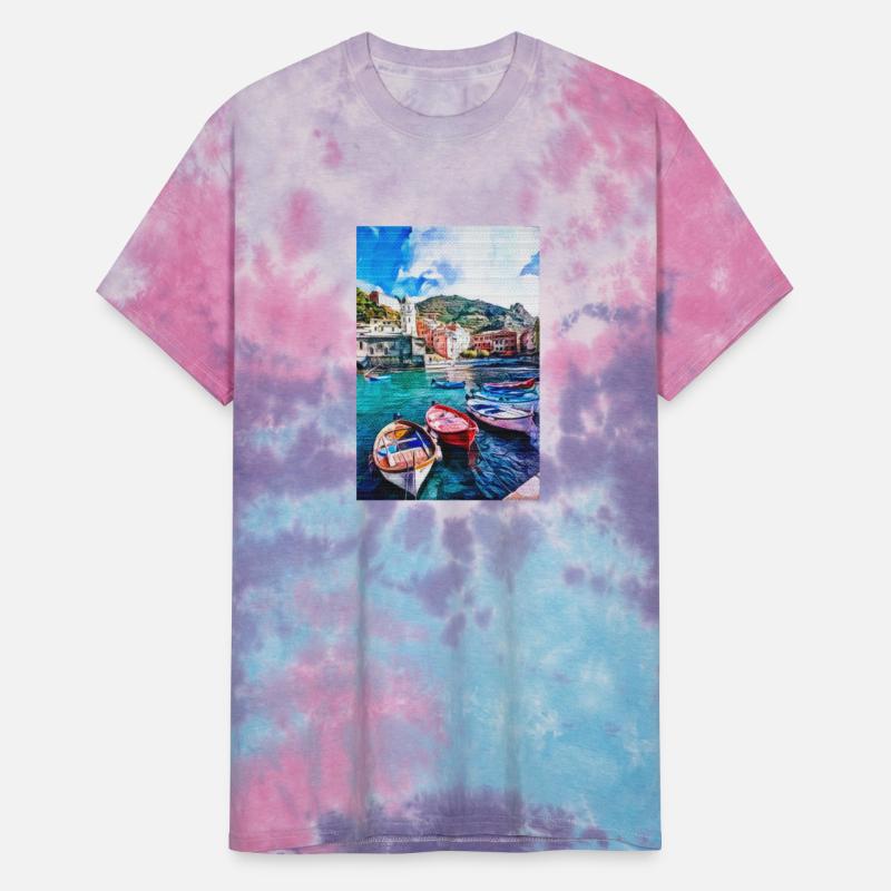 Vintage San Gimignano Siena Painting Cinque Terra