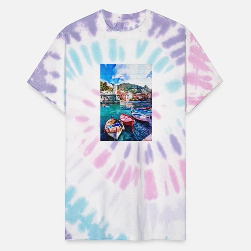 Vintage San Gimignano Siena Painting Cinque Terra