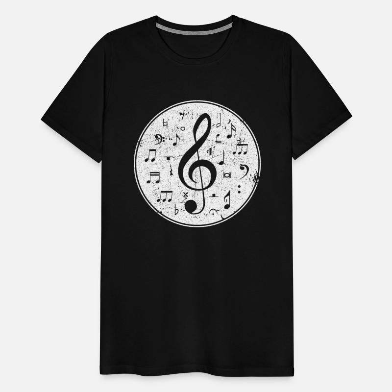 Vintage Treble Clef Music Notes