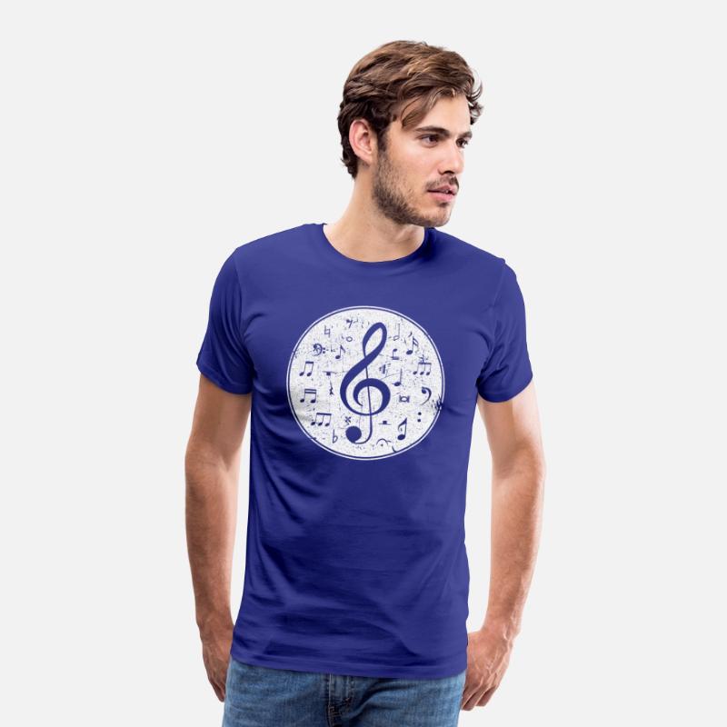 Vintage Treble Clef Music Notes