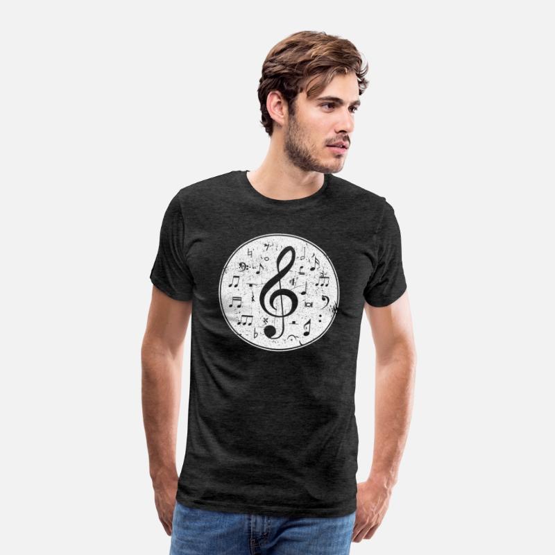 Vintage Treble Clef Music Notes