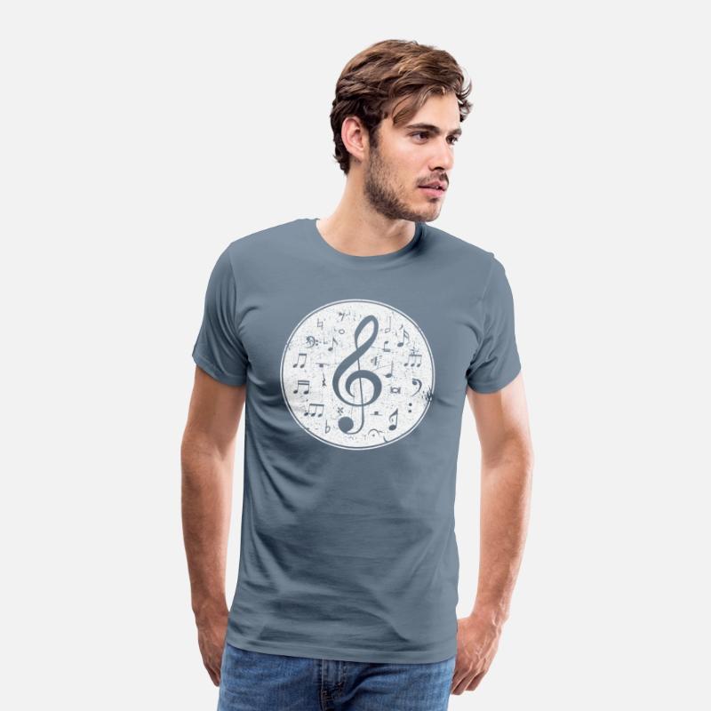 Vintage Treble Clef Music Notes