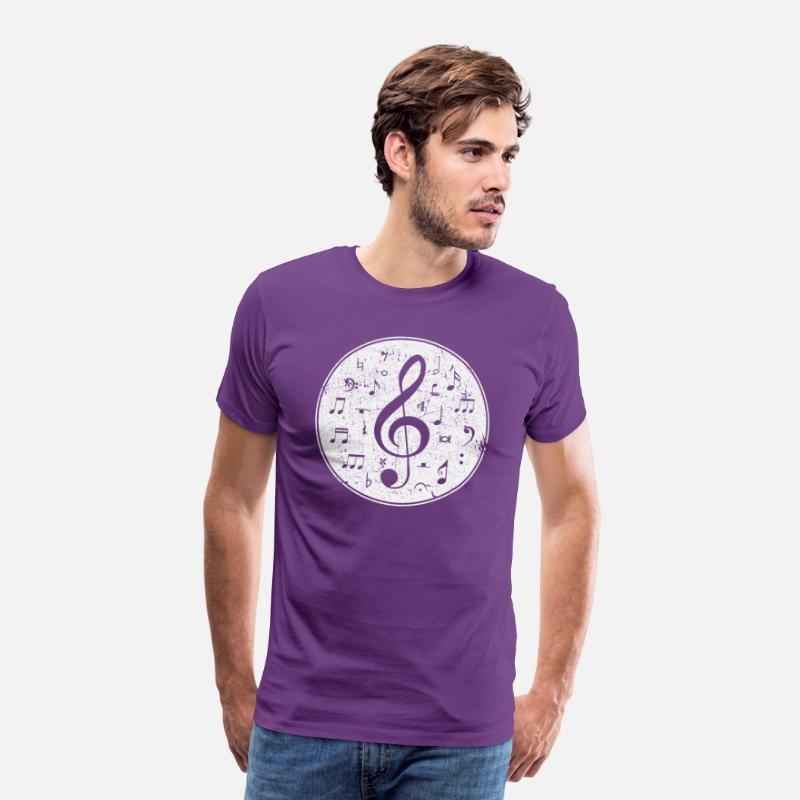 Vintage Treble Clef Music Notes
